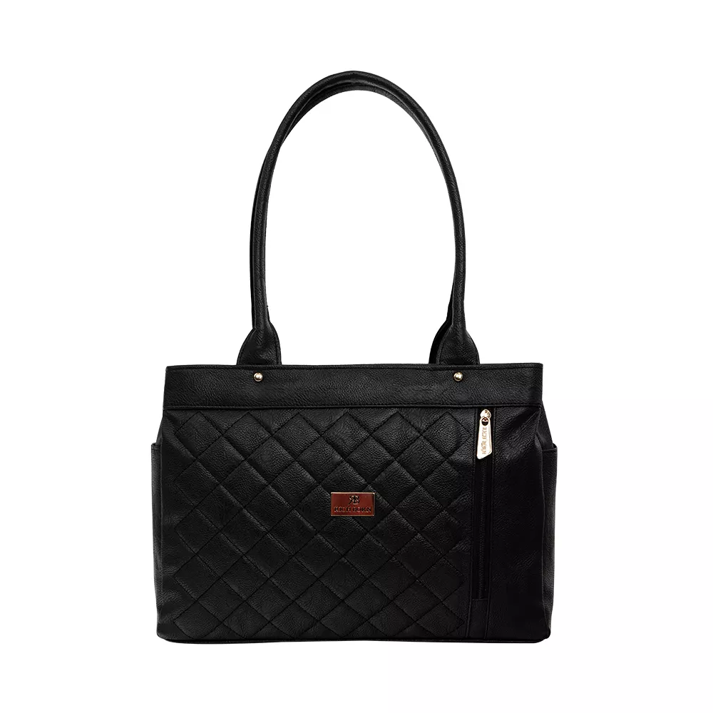 RICHBORN Diamond Quilted PU Tote Bag for Women | Stylish & Spacious Handbag